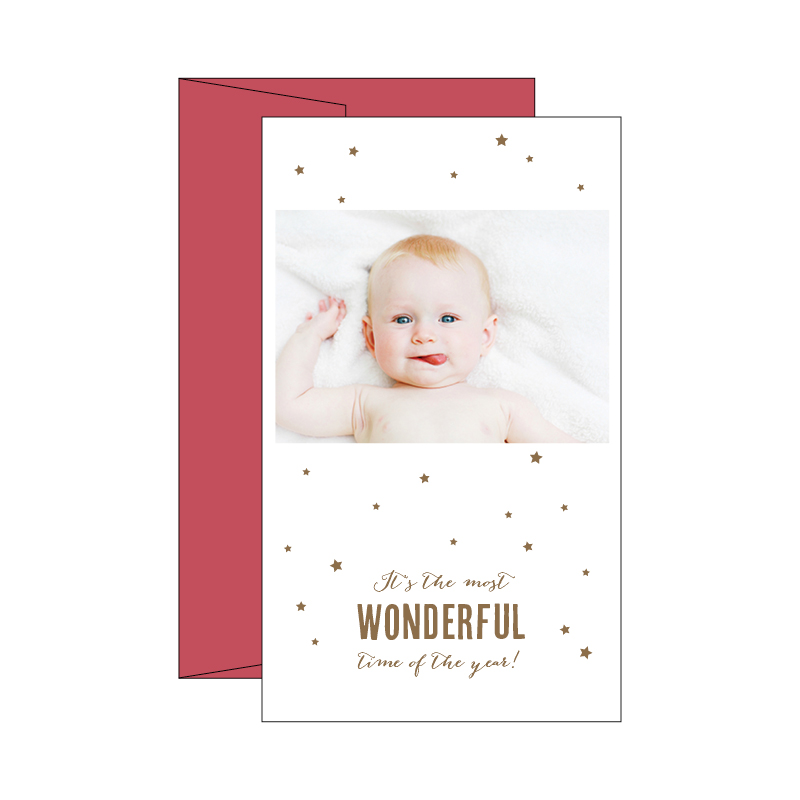Holiday Photocards | Foil Stars Photocard