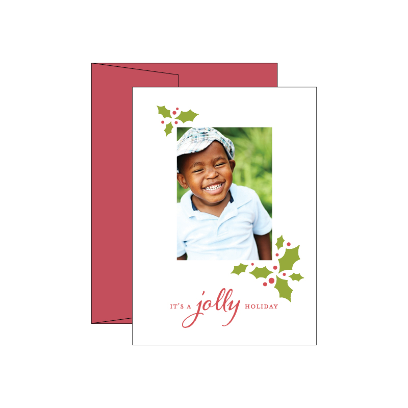 Holiday Photocards | Jolly Holly Photocard