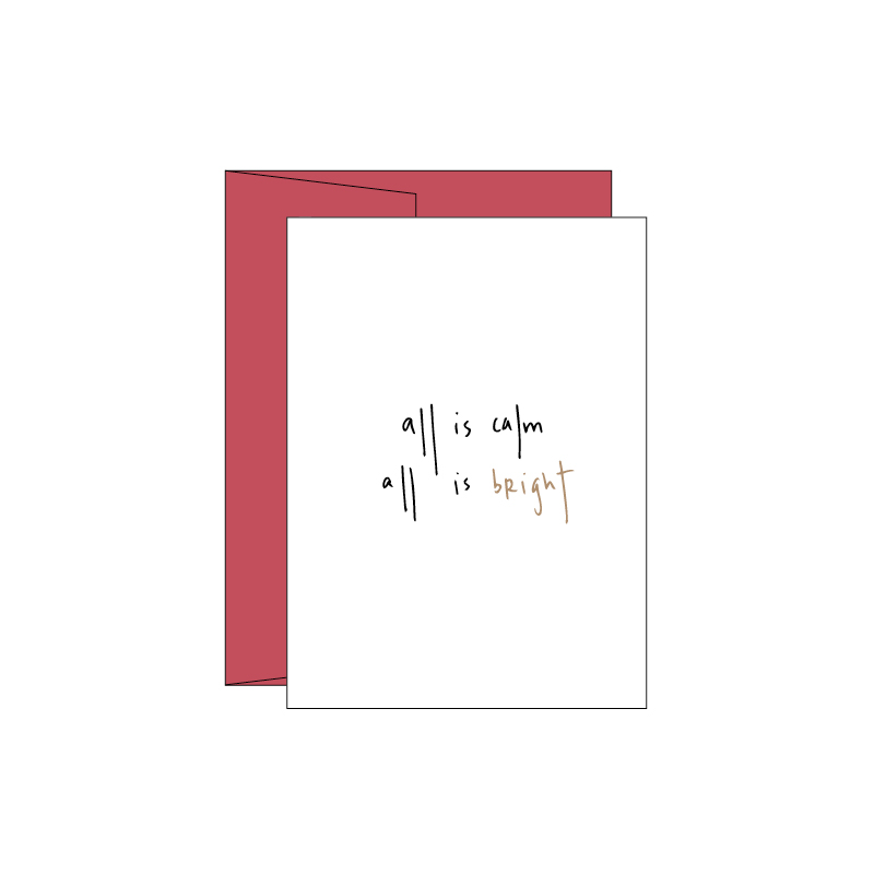 Just A Little Ditty Holiday | All is Bright Single Card