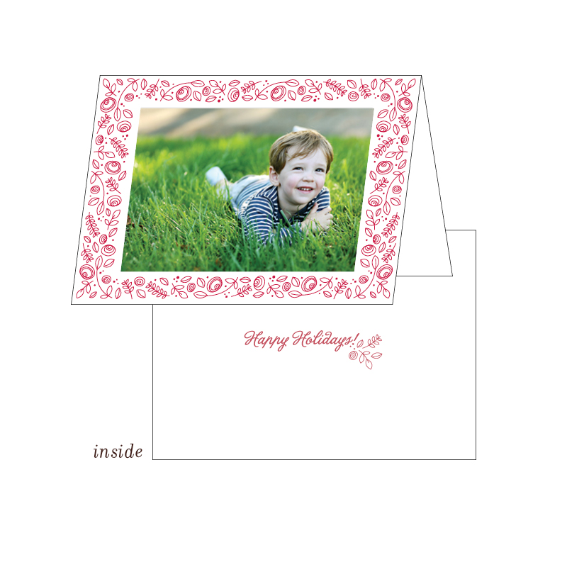 Holiday Photocards | Holiday Floral