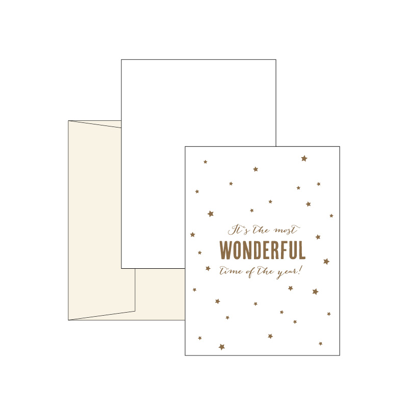 Foil Holiday Cards | Foil Stars Single Card