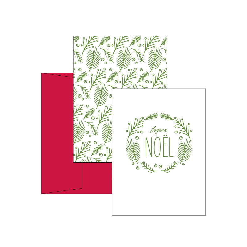 Letterpress Holiday Cards | Joyeaux Single Card