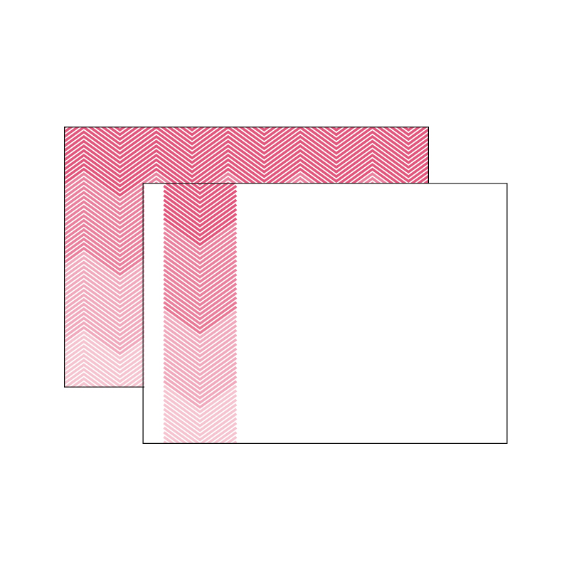 Imprintable Small Invitation | Herringbone Pink Note