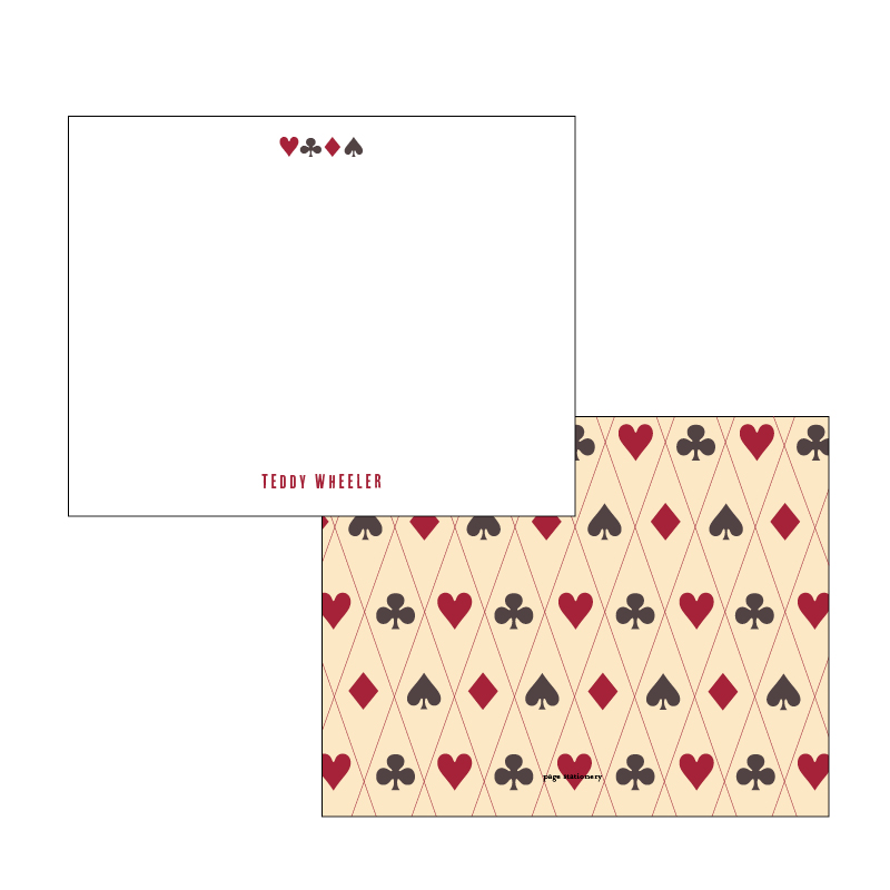 Stationery for Men GAMBLER