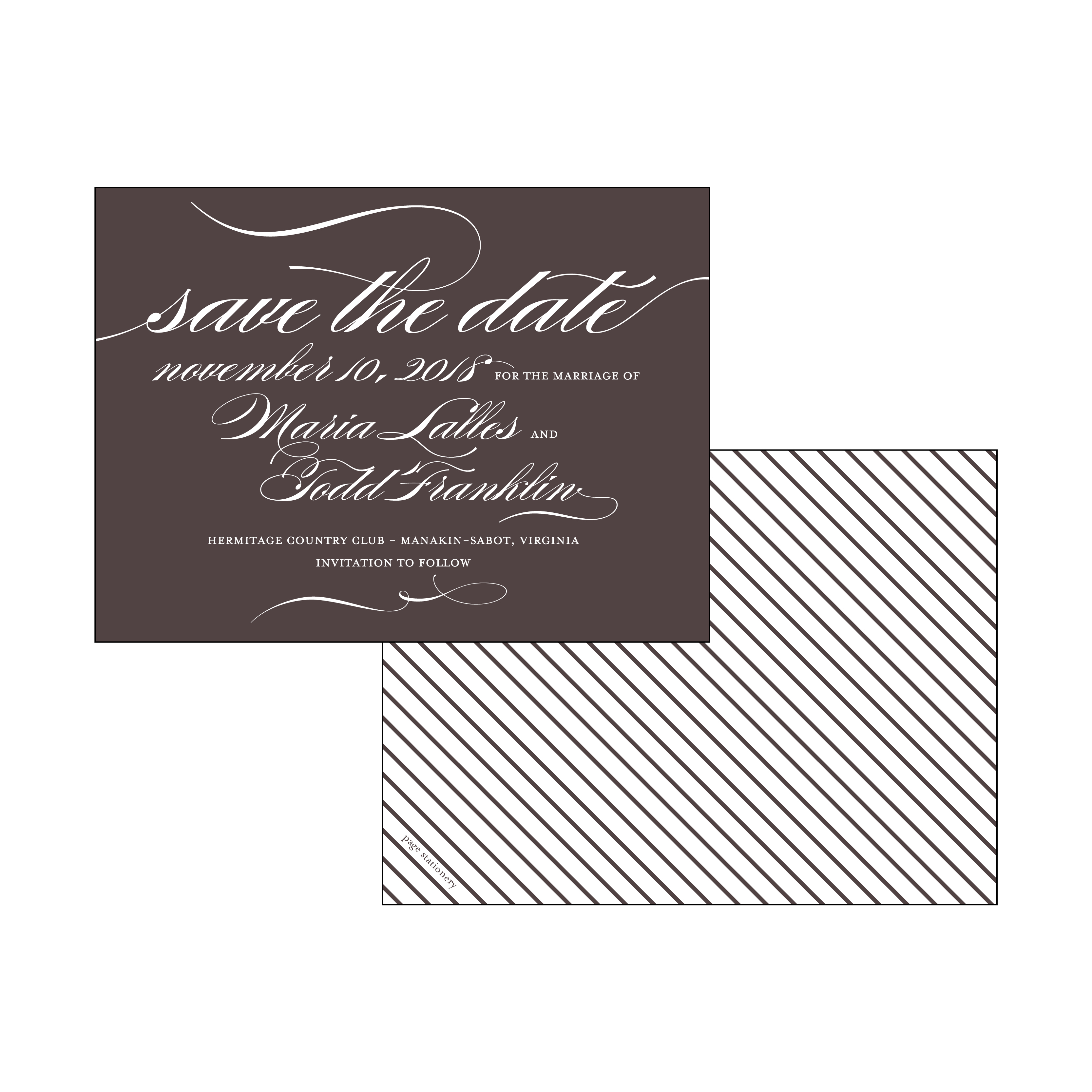 Save the Date | MARIA + TODD