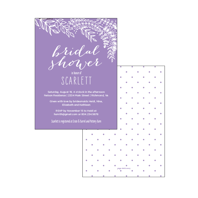 Bridal Shower Invite | SCARLETT