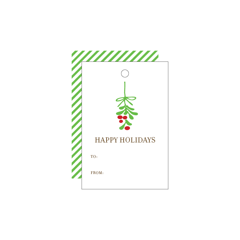 Holiday Gift Tags | Mistletoe