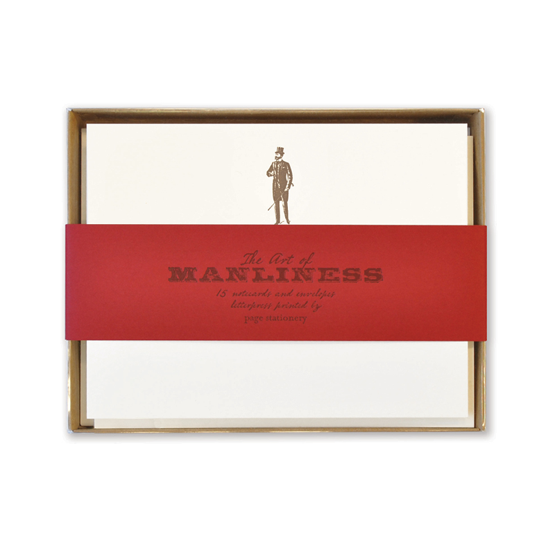 The Art of Manliness Letterpress Stationery | man