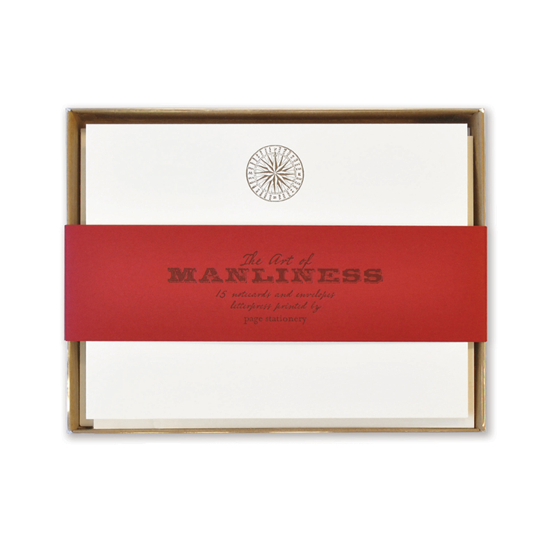 The Art of Manliness Letterpress Stationery | true north