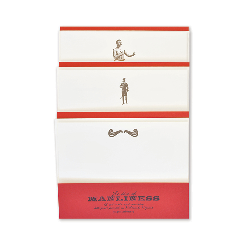 The Art of Manliness Stationery | boxer, man, mustache