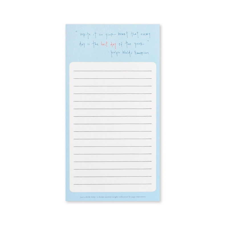Just A Little Ditty | Best Day Notepad