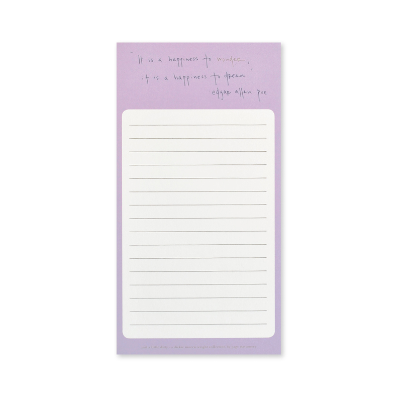 Just A Little Ditty | Wonder Notepad