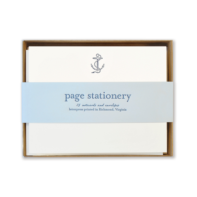 Letterpress Stationery | Anchor