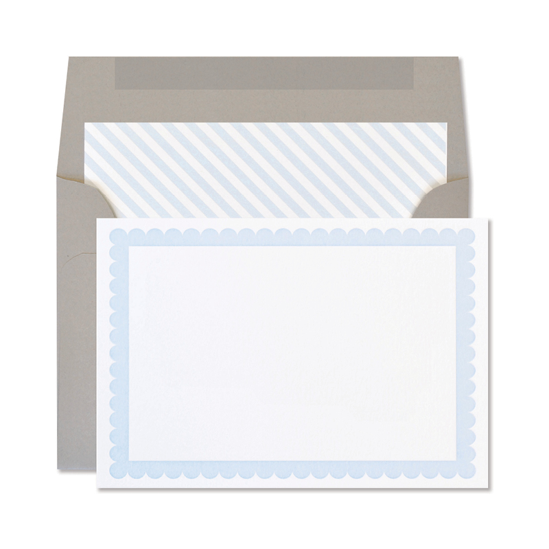 Letterpress Frame Notes | Cloud Scallop