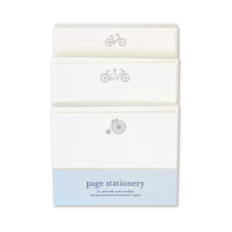 Letterpress Stationery | Bicycles