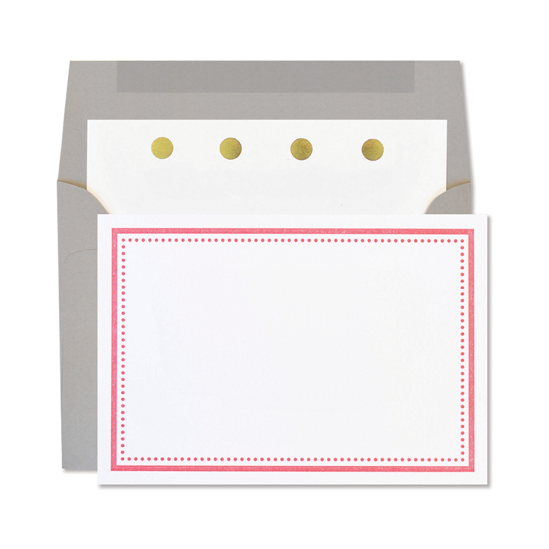 Letterpress Frame Notes | Fuchsia Double