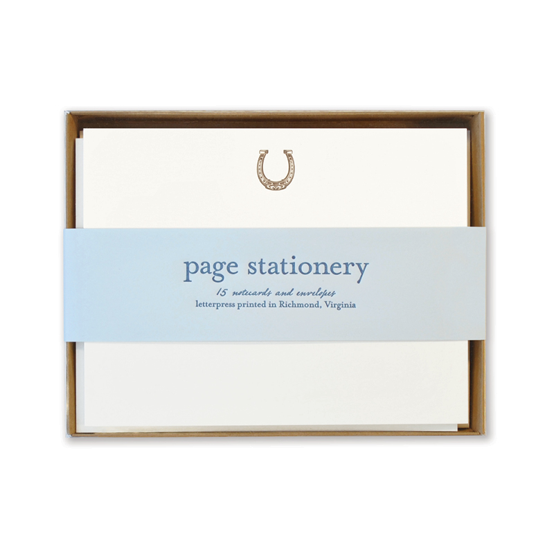 Letterpress Stationery | Horseshoe