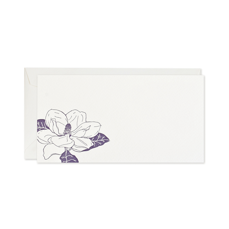 Letterpress Stationery | Magnolia Notecard