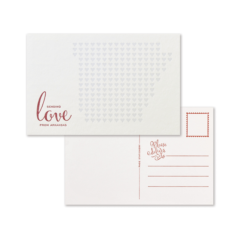 Sending Love Postcard | Arkansas Set