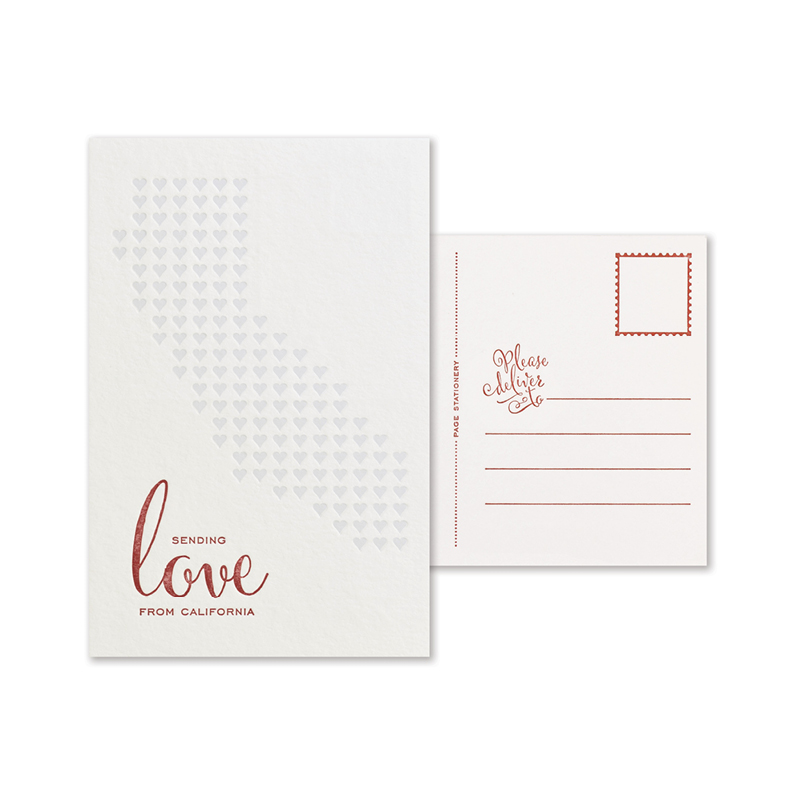 Sending Love Postcard | California Set