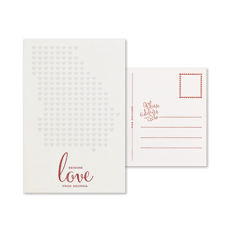 Sending Love Postcard | Georgia Set