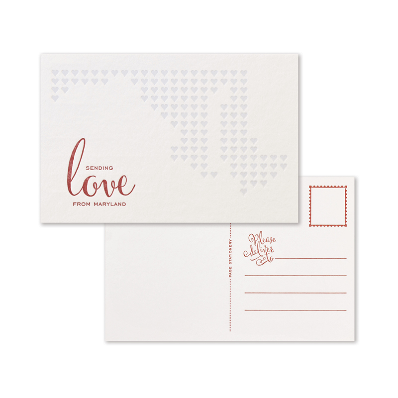 Sending Love Postcard | Maryland Set