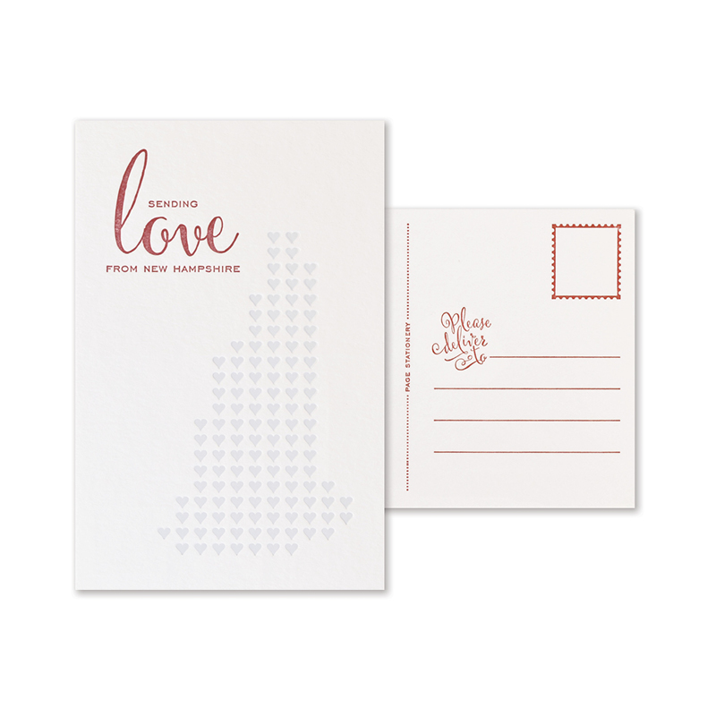 Sending Love Postcard | New Hampshire Set