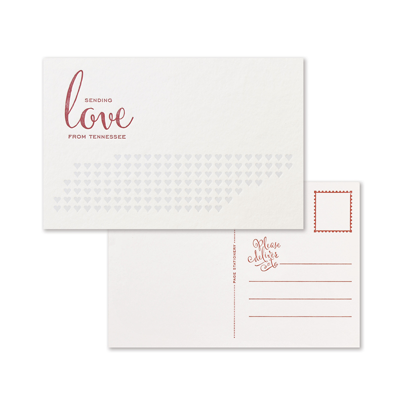 Sending Love Postcard | Tennessee Set