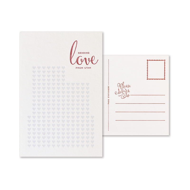 Sending Love Postcard | Utah Set