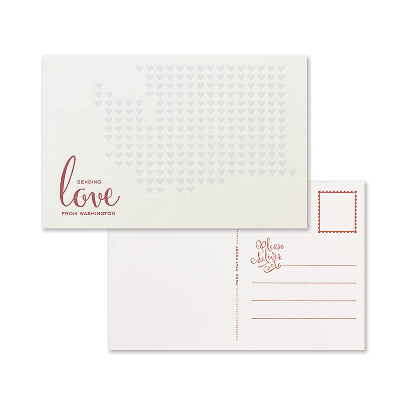 Sending Love Postcard | Washington Set