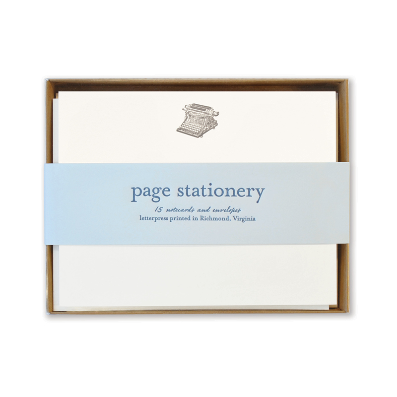 Letterpress Stationery | Typewriter