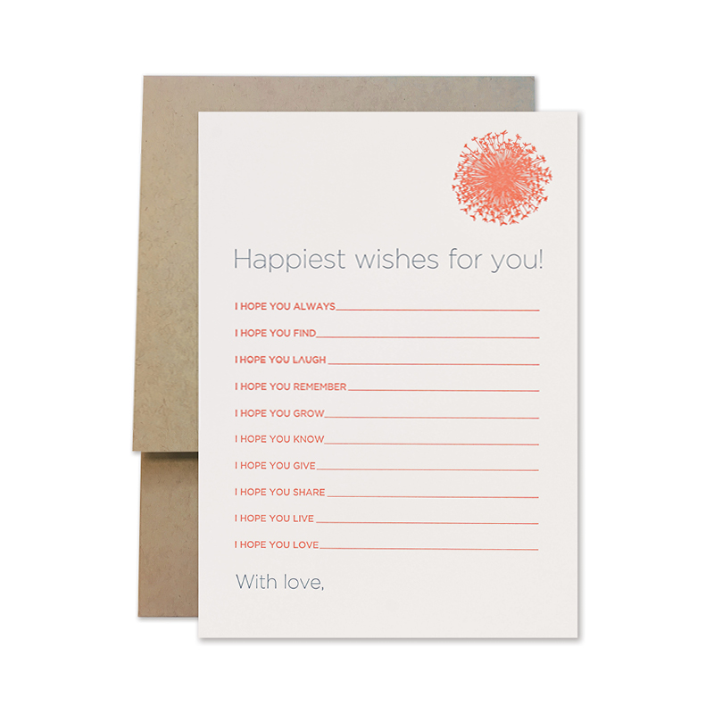 Fill-In Cards & Keepsake Pockets | Wishes Flower Set