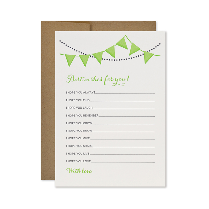 Fill-In Cards & Keepsake Pockets | Wishes Party
