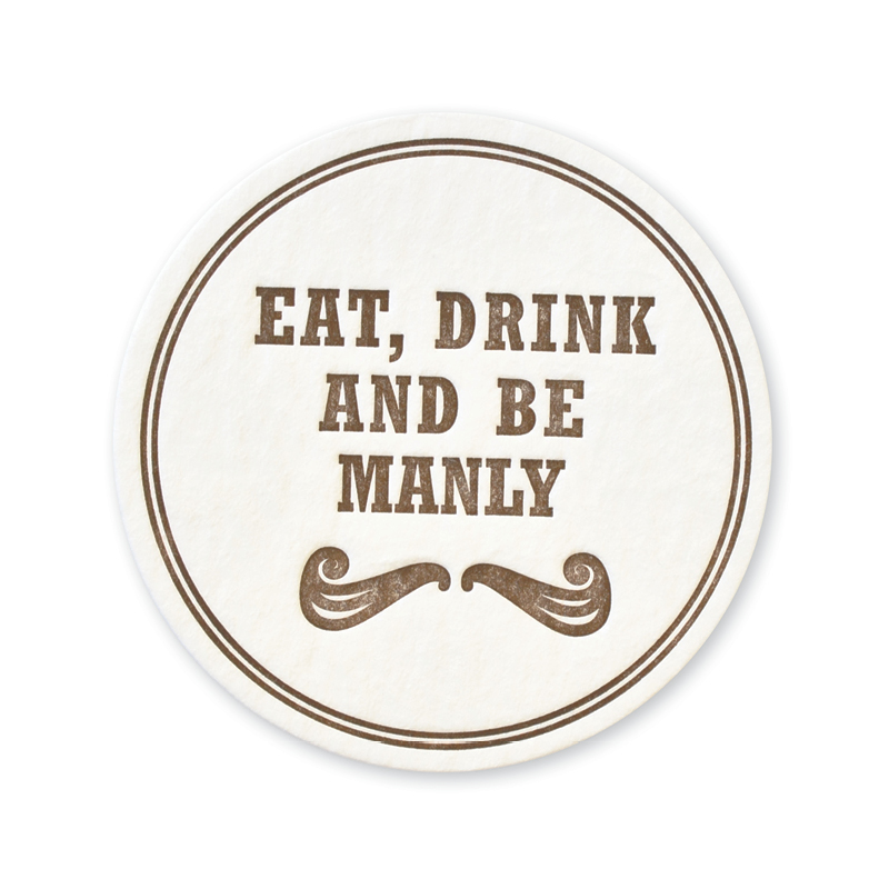 The Art of Manliness Letterpress Coasters | Be Manly