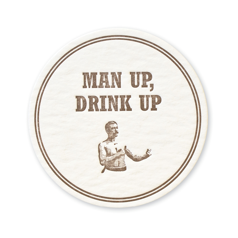 The Art of Manliness Letterpress Coasters | Man Up