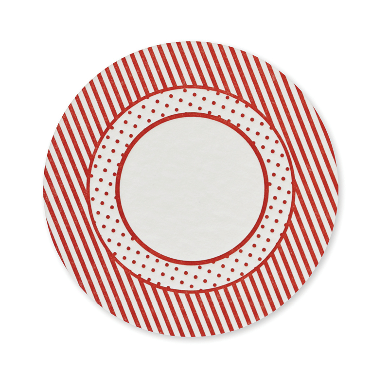 Letterpress Pattern Coasters | Stripes
