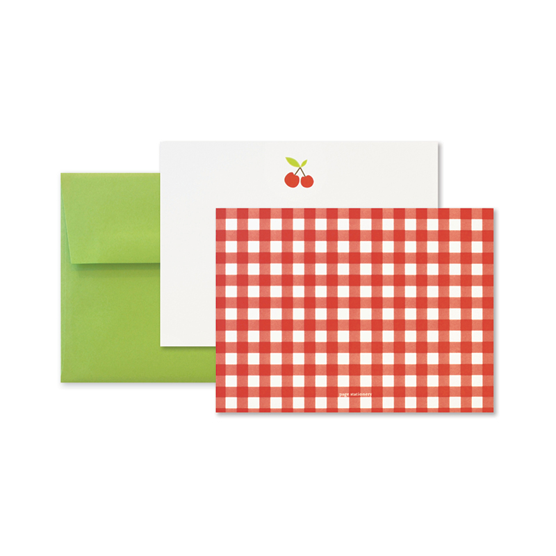 Everyday Boxed Notecards | Single Cherry